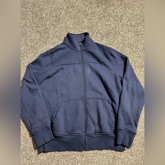 Men’s Michael Kors Navy Blue Zip Up jacket Activewear Size Medium - Picture 1 of 3